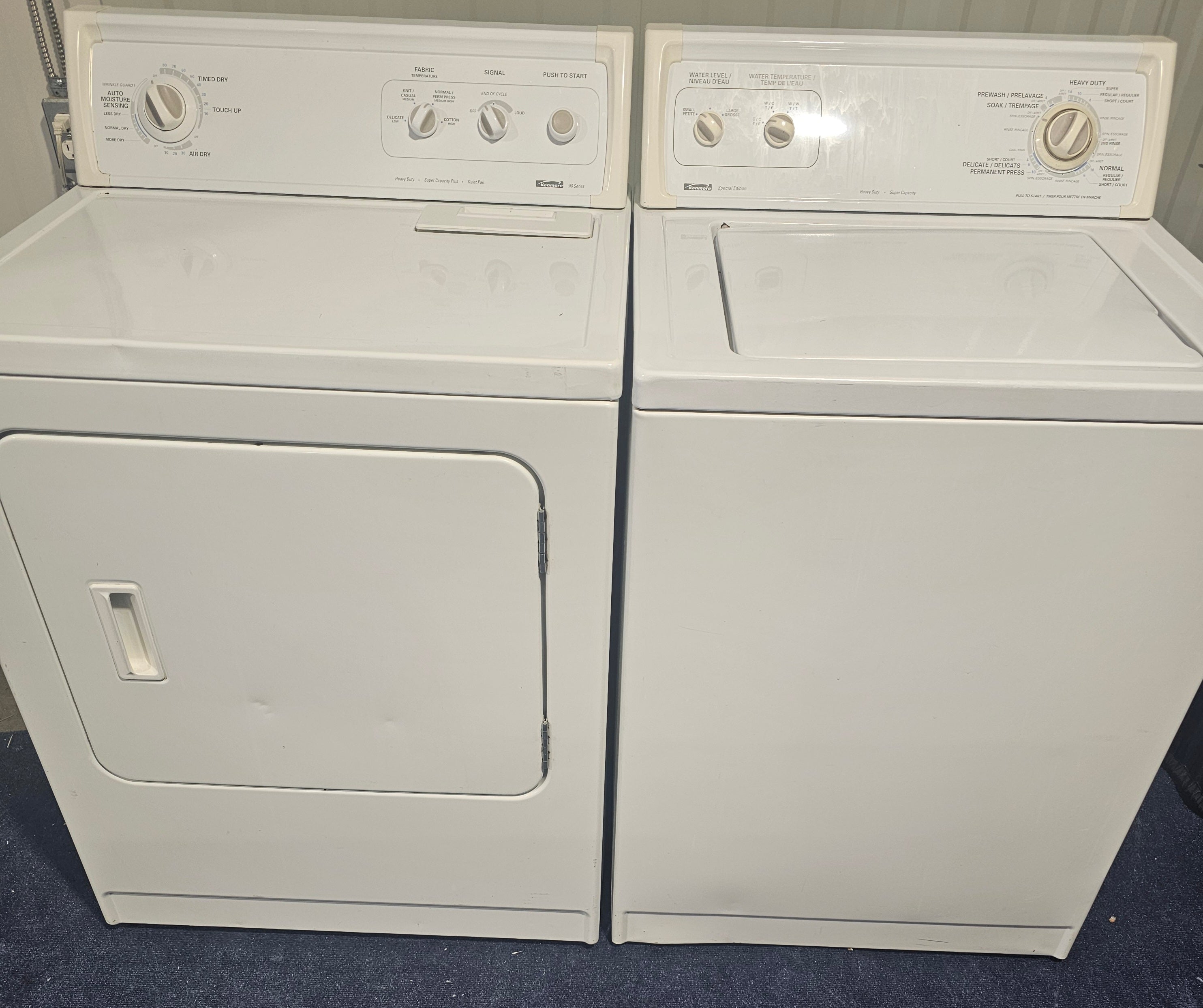 Duo laveuse et sécheuse kenmore