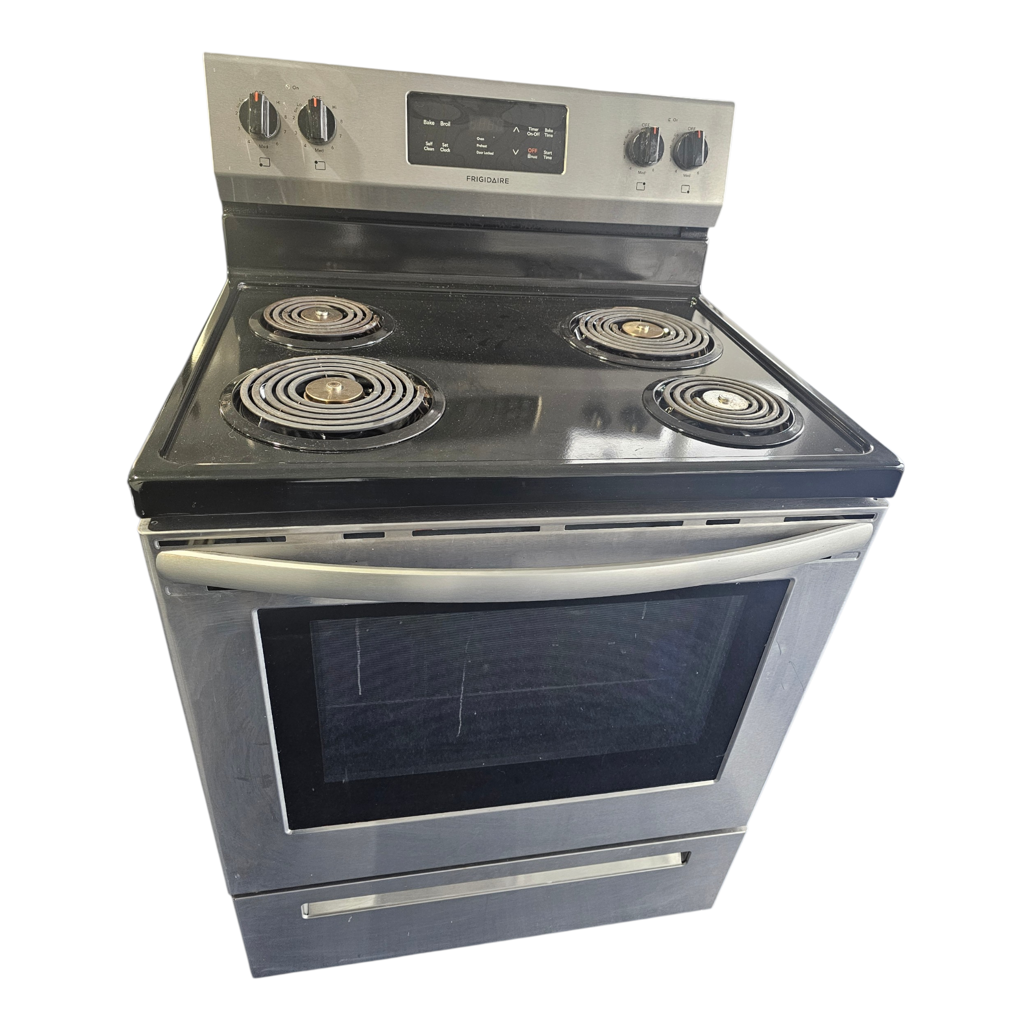 Cuisinière serpentin couleur noir marque frigidaire